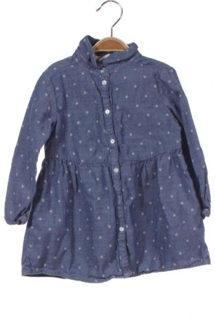Детска риза H&M, Размер 18-24m/ 86-98 см, Цвят Син, Памук, Цена 25,20 лв.