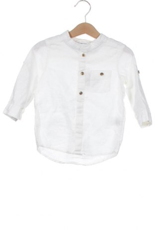 Kinderhemd H&M L.O.G.G., Größe 12-18m/ 80-86 cm, Farbe Weiß, 55% Leinen, 45% Baumwolle, Preis 12,25 €