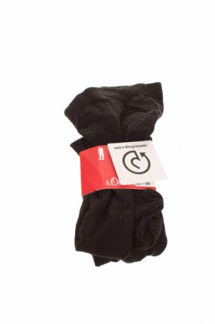 Детски чорапогащи S.Oliver, Размер 6-7y/ 122-128 см, Цвят Черен, 75% памук, 22% полиамид, 3% еластан, Цена 9,60 лв.