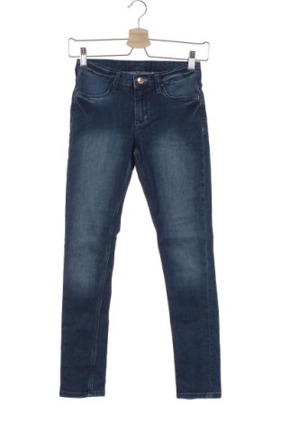 Dětské džíny  H&M, Velikost 10-11y/ 146-152 cm, Barva Modrá, 71% bavlna, 27% polyester, 2% elastan, Cena  373,00 Kč