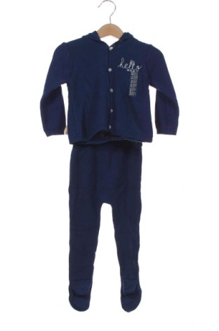 Dětský komplet  Grain De Ble, Velikost 9-12m/ 74-80 cm, Barva Modrá, 100% bavlna, Cena  968,00 Kč