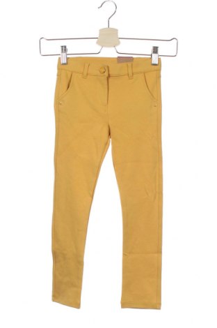 Pantaloni pentru copii Sergent Major, Mărime 4-5y/ 110-116 cm, Culoare Galben, 59% bumbac, 38% poliester, 3% elastan, Preț 58,22 Lei