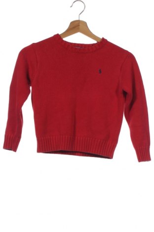 Dziecięcy sweter Polo By Ralph Lauren, Rozmiar 5-6y/ 116-122 cm, Kolor Czerwony, Bawełna, Cena 92,44 zł