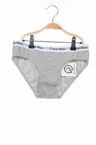 Kinderunterwäsche Calvin Klein, Größe 15-18y/ 170-176 cm, Farbe Grau, 95% Baumwolle, 5% Elastan, Preis 9,28 €