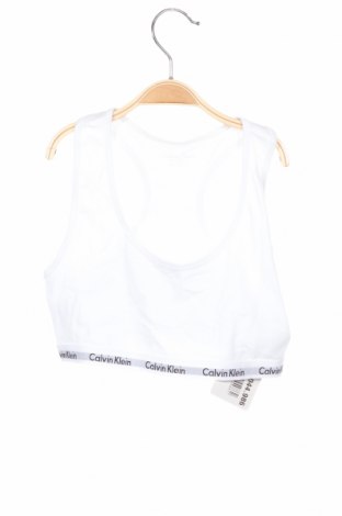 Kinderunterwäsche Calvin Klein, Größe 15-18y/ 170-176 cm, Farbe Weiß, 95% Baumwolle, 5% Elastan, Preis 16,50 €