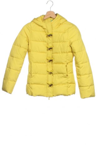 Dziecięca kurtka United Colors Of Benetton, Rozmiar 10-11y/ 146-152 cm, Kolor Żółty, Poliester, Cena 99,16 zł