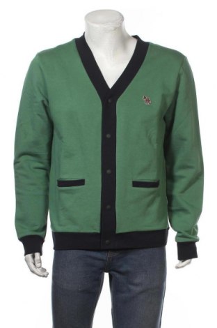 Jachetă tricotată de bărbați Paul Smith, Mărime L, Culoare Verde, Bumbac, Preț 694,24 Lei