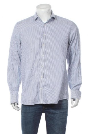 Мъжка риза Bruun & Stengade, Размер L, Цвят Син, Памук, Цена 35,10 лв.