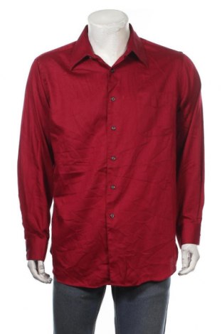 Мъжка риза George, Размер L, Цвят Червен, 55% памук, 45% полиестер, Цена 24,57 лв.