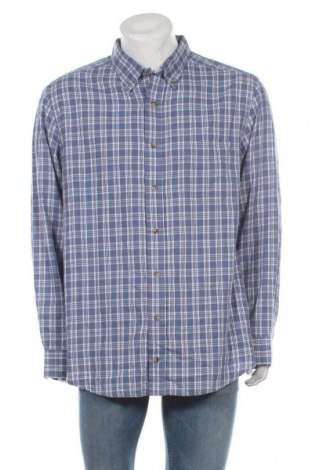 Мъжка риза George, Размер XXL, Цвят Син, 60% памук, 40% полиестер, Цена 8,19 лв.