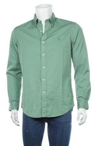 Herrenhemd Polo By Ralph Lauren, Größe M, Farbe Grün, Baumwolle, Preis 135,17 €