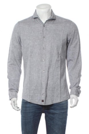 Мъжка риза Strellson, Размер M, Цвят Сив, 70% памук, 30% лен, Цена 37,00 лв.