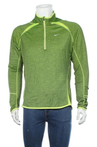Мъжка спортна блуза Nike, Размер L, Цвят Зелен, 59% полиестер, 49% вълна, Цена 33,92 лв.