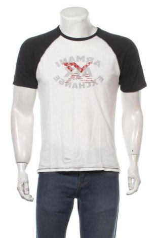 Мъжка тениска Armani Exchange, Размер L, Цвят Бял, Памук, Цена 48,00 лв.