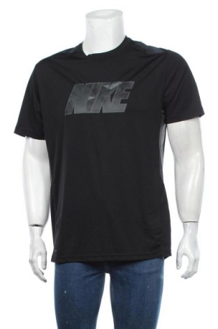 Мъжка тениска Nike, Размер L, Цвят Черен, Полиестер, Цена 32,40 лв.