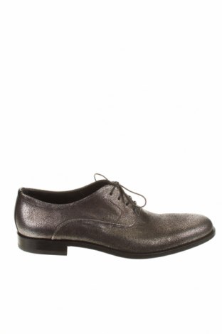 Мъжки обувки BOSS, Размер 43, Цвят Сребрист, Естествена кожа, Цена 312,00 лв.
