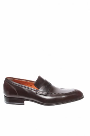 Мъжки обувки Santoni, Размер 39, Цвят Кафяв, Естествена кожа, Цена 275,60 лв.