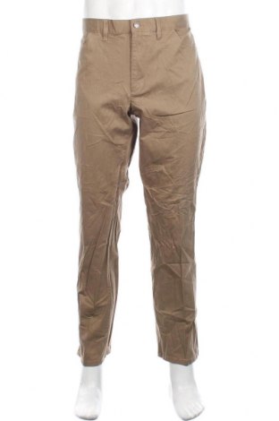 Мъжки панталон Alfani, Размер XL, Цвят Бежов, 97% памук, 3% еластан, Цена 33,08 лв.