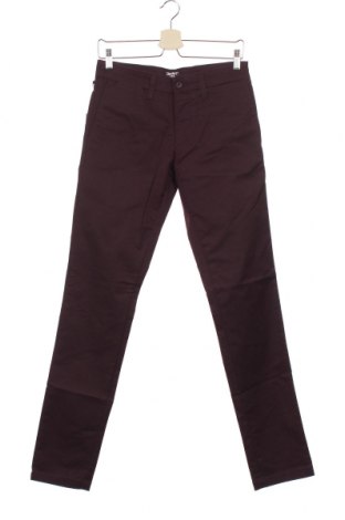 Мъжки панталон Carhartt, Размер S, Цвят Червен, 46% памук, 38% еластан, 18% полиестер, Цена 62,37 лв.