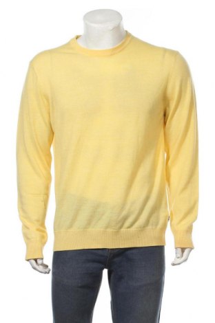 Męski sweter NN07, Rozmiar XL, Kolor Żółty, Wełna, Cena 552,28 zł