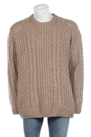 Мъжки пуловер Weekday, Размер L, Цвят Кафяв, 70% акрил, 30% вълна, Цена 45,36 лв.