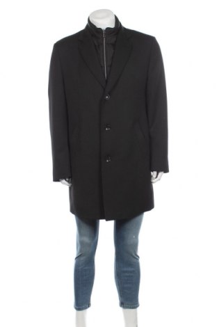 Pánský kabát  Bugatti, Velikost L, Barva Černá, 65% polyester, 23% vlna, 7% bavlna, 3% Polyacryl, 2% elastan, Cena  3 047,00 Kč
