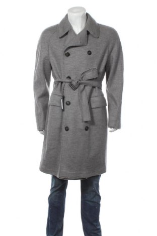 Pánský kabát  Emporio Armani, Velikost XL, Barva Šedá, 98% vlna, 2% polyamide, Cena  13 576,00 Kč