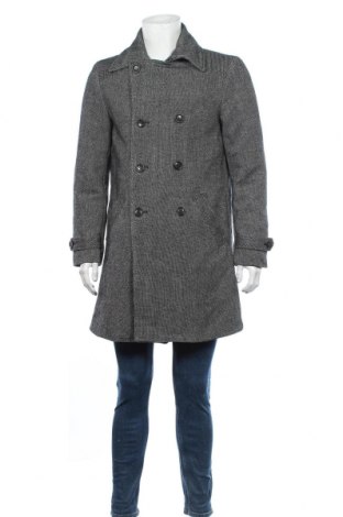 Palton de bărbați H&M, Mărime L, Culoare Gri, 70% lână, 20% viscoză, 10%acril, Preț 238,74 Lei