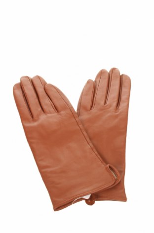 Ръкавици, Цвят Кафяв, Естествена кожа, Цена 39,69 лв.