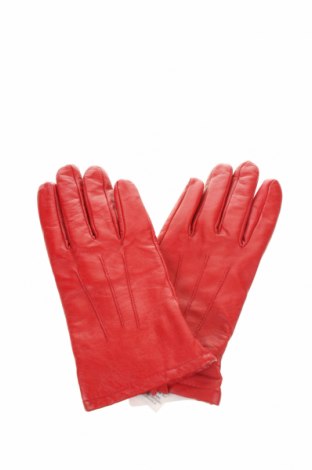 Ръкавици, Цвят Червен, Естествена кожа, Цена 36,86 лв.