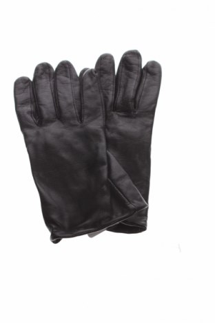 Ръкавици Etam, Цвят Черен, Естествена кожа, Цена 66,75 лв.