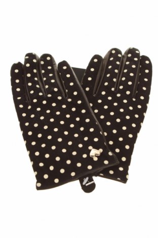 Γάντια TWINSET, Χρώμα Μαύρο, Γνήσιο δέρμα, πολυεστέρας, Τιμή 57,60 €