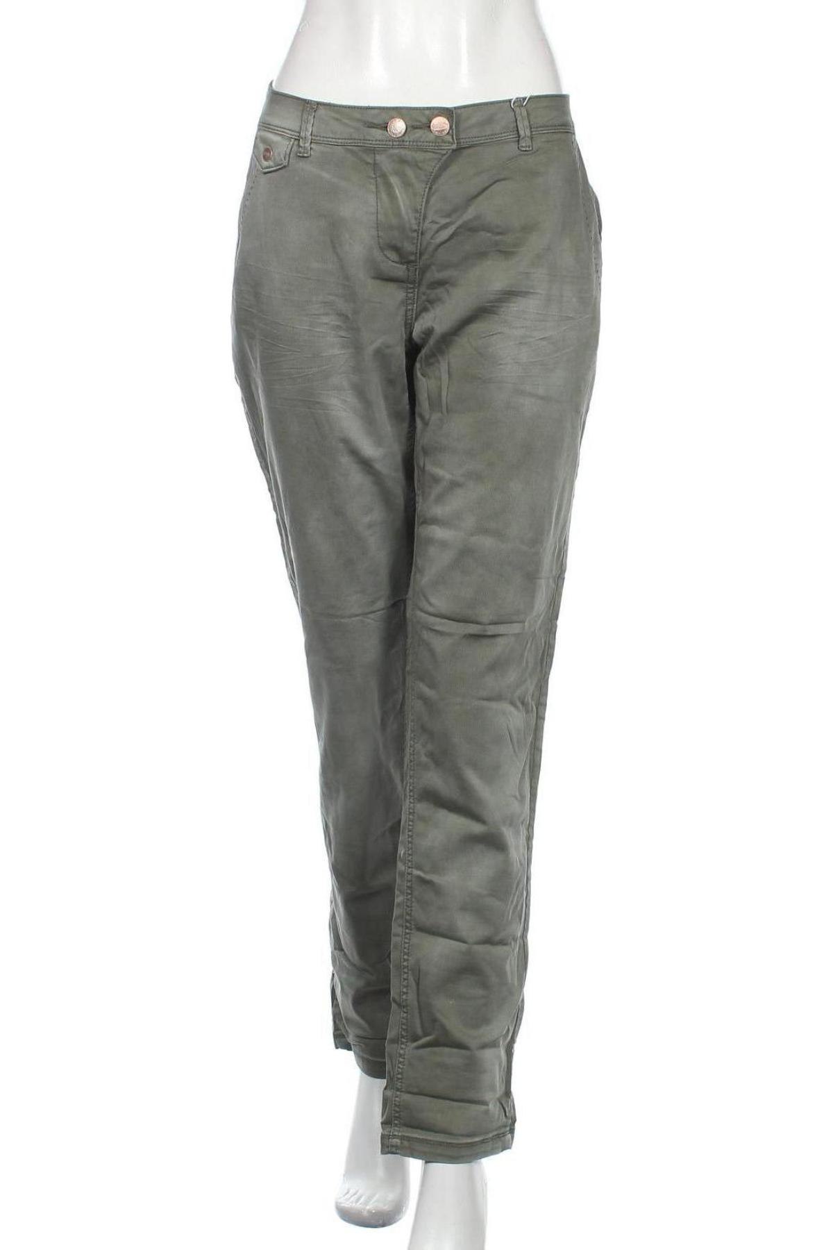 Дамски панталон Cecil, Размер L, Цвят Зелен, Цена 41,65 лв.