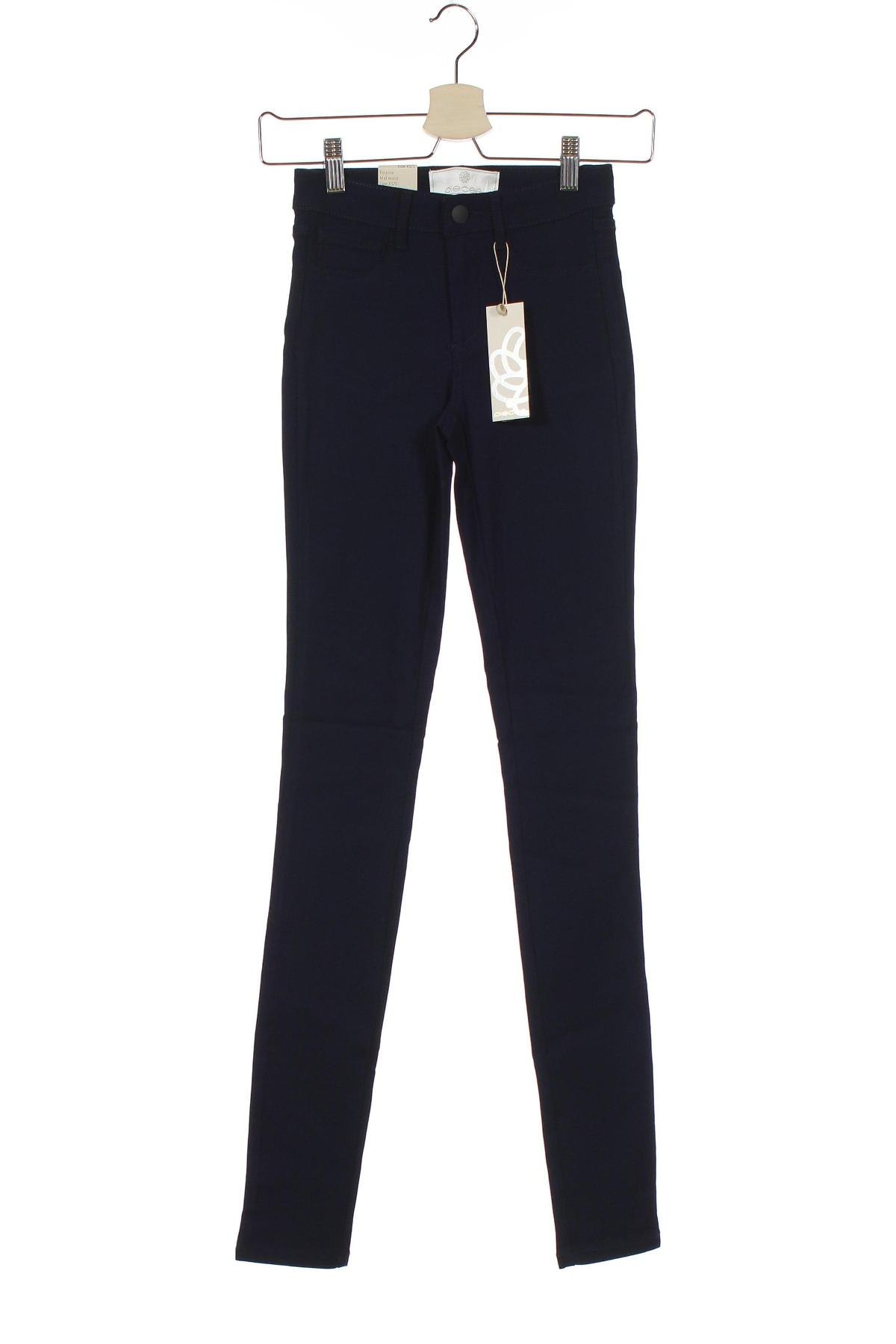 Дамски панталон Pieces, Размер XS, Цвят Син, Цена 11,85 лв.