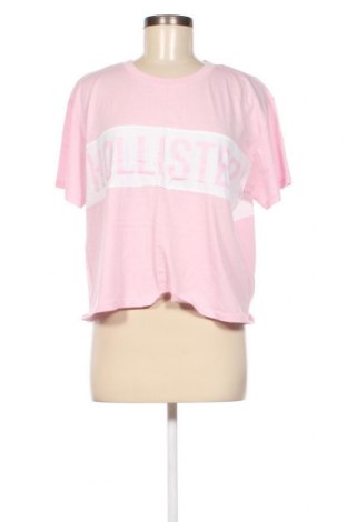 Γυναικείο t-shirt Hollister, Μέγεθος XL, Χρώμα Ρόζ , Τιμή 15,46 €