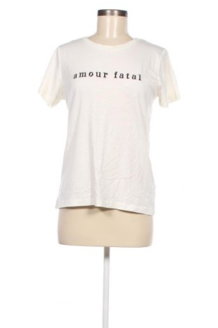 Γυναικείο t-shirt Ichi, Μέγεθος S, Χρώμα Εκρού, Τιμή 6,19 €