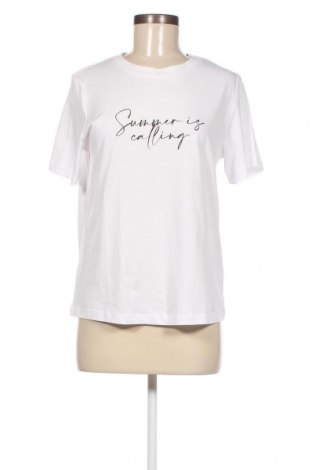 Γυναικείο t-shirt Mango, Μέγεθος M, Χρώμα Λευκό, Τιμή 19,18 €