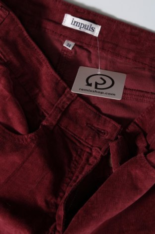 Γυναικείο κοτλέ παντελόνι Impuls, Μέγεθος M, Χρώμα Κόκκινο, Τιμή 23,51 €