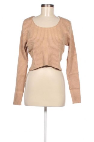 Γυναικείο πουλόβερ Monki, Μέγεθος XL, Χρώμα  Μπέζ, Τιμή 25,26 €