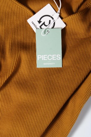 Блуза за бременни Pieces, Размер S, Цвят Кафяв, Цена 9,20 лв.