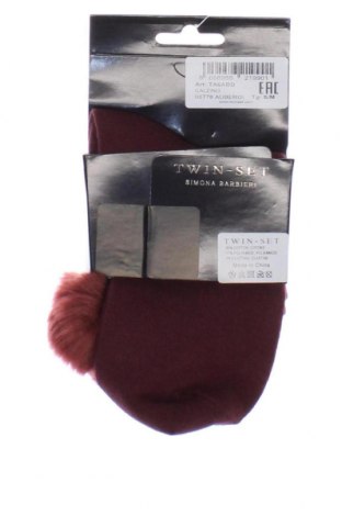 Чорапи TWINSET, Размер S, Цвят Червен, Цена 59,34 лв.