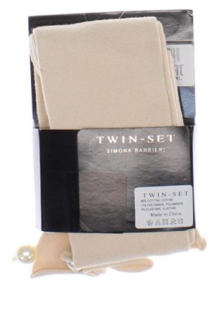 Чорапи TWINSET, Размер L, Цвят Бежов, Цена 64,86 лв.