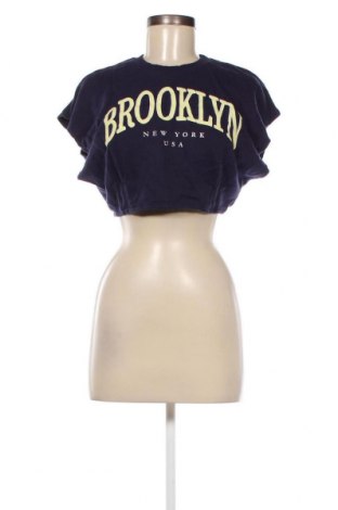 Γυναικεία μπλούζα Bershka, Μέγεθος S, Χρώμα Μπλέ, Τιμή 11,75 €