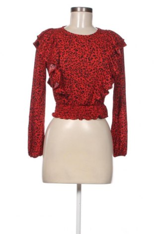Дамска блуза Bershka, Размер XS, Цвят Червен, Цена 8,55 лв.