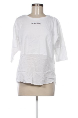 Γυναικεία μπλούζα Bershka, Μέγεθος L, Χρώμα Λευκό, Τιμή 10,00 €