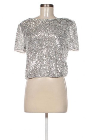 Damen Shirt Bershka, Größe L, Farbe Silber, Preis € 7,27