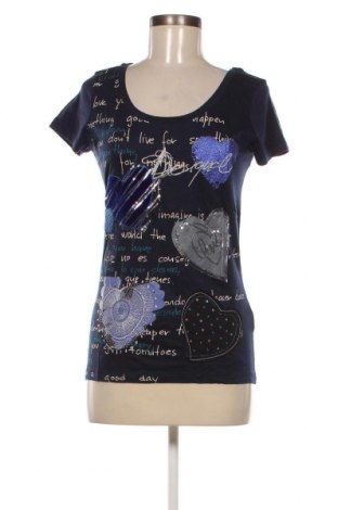 Γυναικεία μπλούζα Desigual, Μέγεθος M, Χρώμα Μπλέ, Τιμή 14,68 €