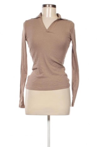 Дамска блуза H&M, Размер S, Цвят Кафяв, Цена 9,50 лв.