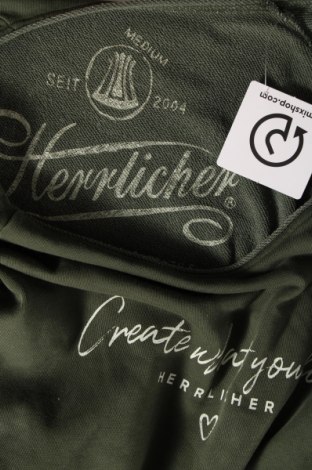 Дамска блуза Herrlicher, Размер M, Цвят Зелен, Цена 10,75 лв.