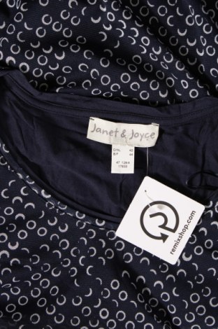 Γυναικεία μπλούζα Janet & Joyce, Μέγεθος L, Χρώμα Μπλέ, Τιμή 4,21 €